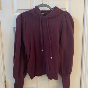 Express eggplant hoodie XS